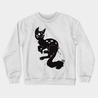 Cute Third Eye Cat With Eyes Crewneck Sweatshirt